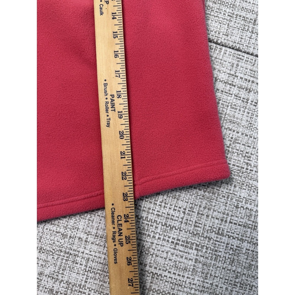 LL Bean Polartec Fleece Sweater Vest Collarless Full Zip Pink Women's Size 1X - Picture 6 of 11
